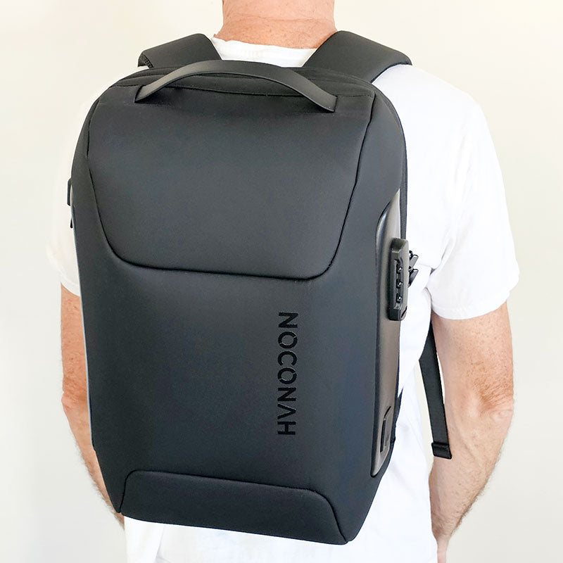 Noconah's Explore Pro Travel Backpack in Black